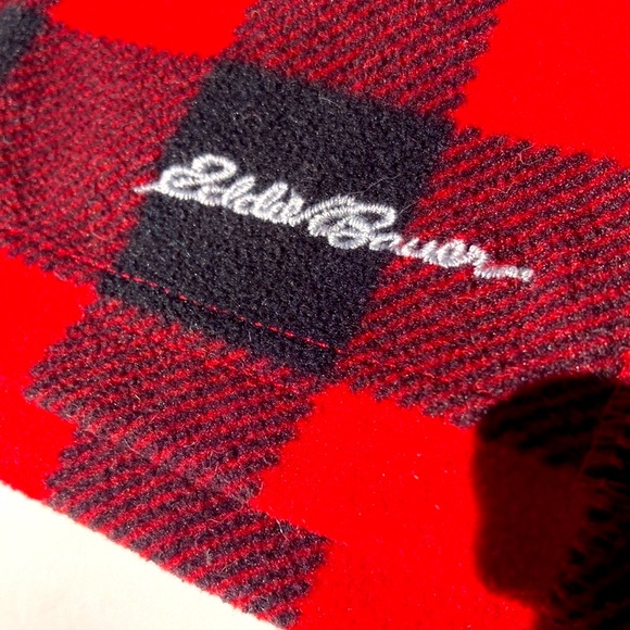 Eddie Bauer XL Polar Pullover Red and Black - Picture 9 of 12